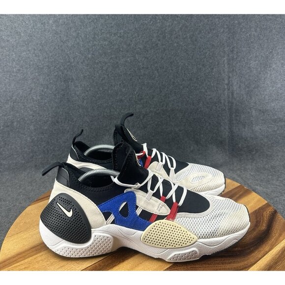 Nike Huarache EDGE TXT White Black Grey Royal Training AO1697-001 Size 11 - Picture 1 of 7